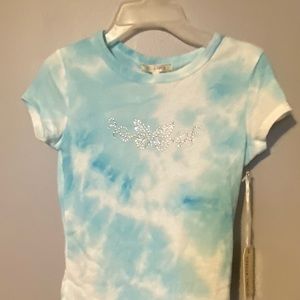 Pastel Blue Tie Due crop top